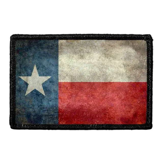 Pull Patch Texas State Flag Distressed patch farvet