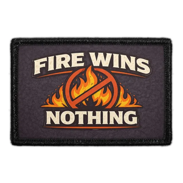 Pull Patch Fire Wins Nothing patch 3x2 brandmand