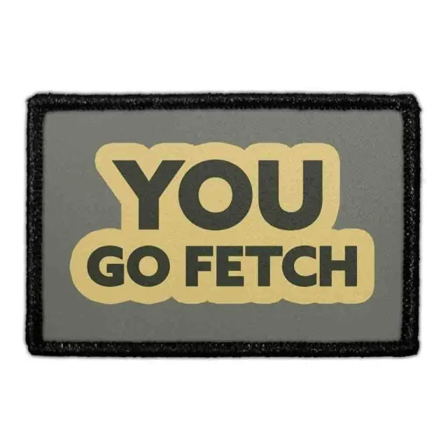 Pull Patch You Go Fetch patch 3x2 tommer hund