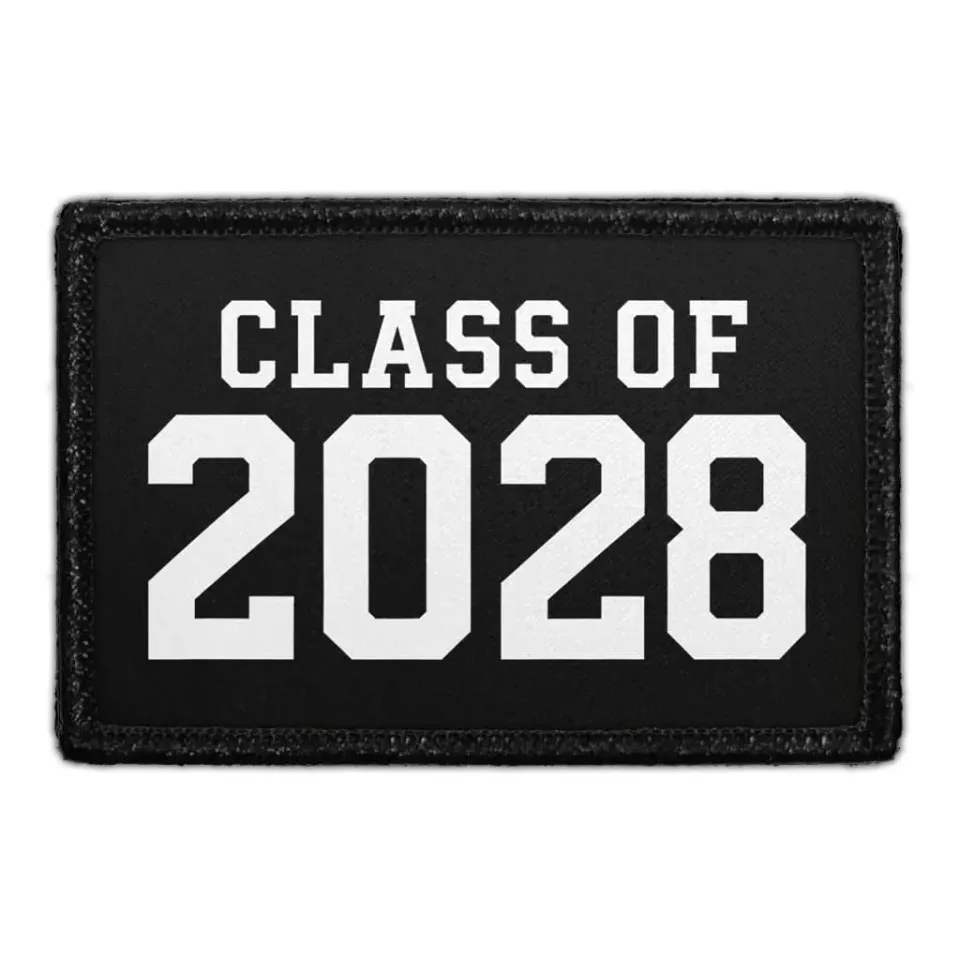 Pull Patch Class of 2028 patch 3x2 velcro til kasket