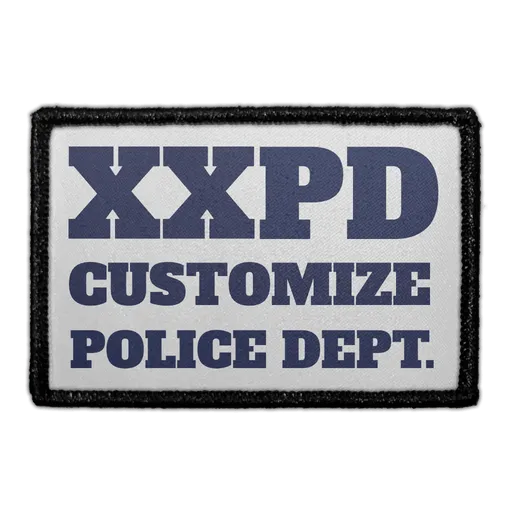 Pull Patch Police Department patch med egen by