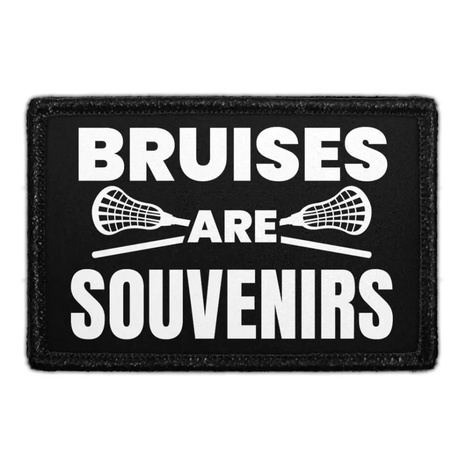Pull Patch Lacrosse Bruises Are Souvenirs velcromærke 1 stk