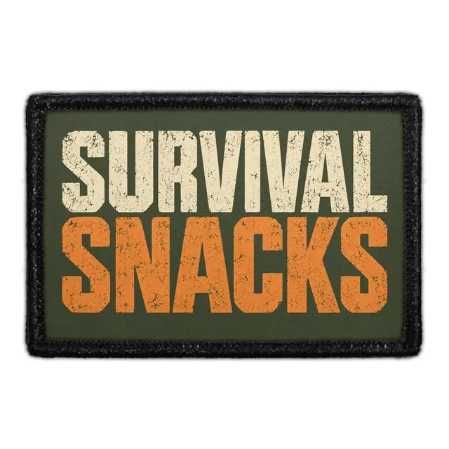 Pull Patch Survival Snacks patch med velcro 76x51 mm
