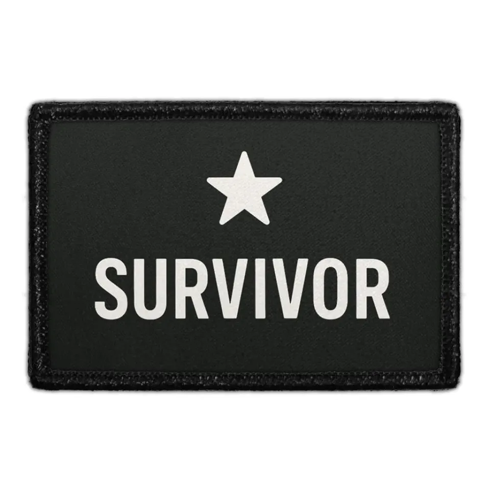 Pull Patch Survivor Badge patch 7,6x5,1 cm velcro