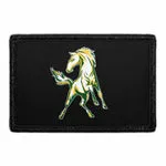 Pull Patch Horse patch sort med hestemotiv