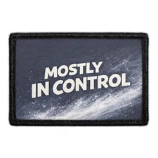Pull Patch Mostly In Control patch 3x2 humor