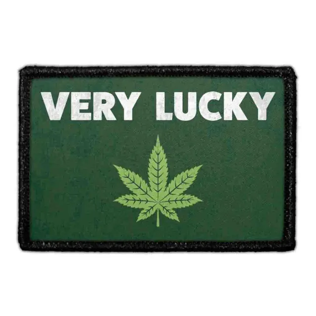 Pull Patch Very Lucky Marijuana patch med velcro