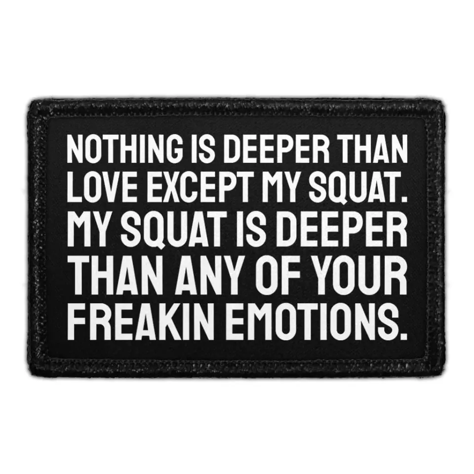 Pull Patch My Squat Is Deeper patch velcro 7,6x5 cm