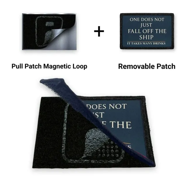 Pull Patch Fall Off The Ship patch magnet 7,6x5 cm