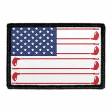 Pull Patch US Flag Golf patch 76x51 mm flag