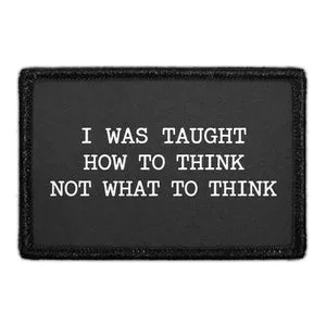 Pull Patch How To Think patch med velcro citat