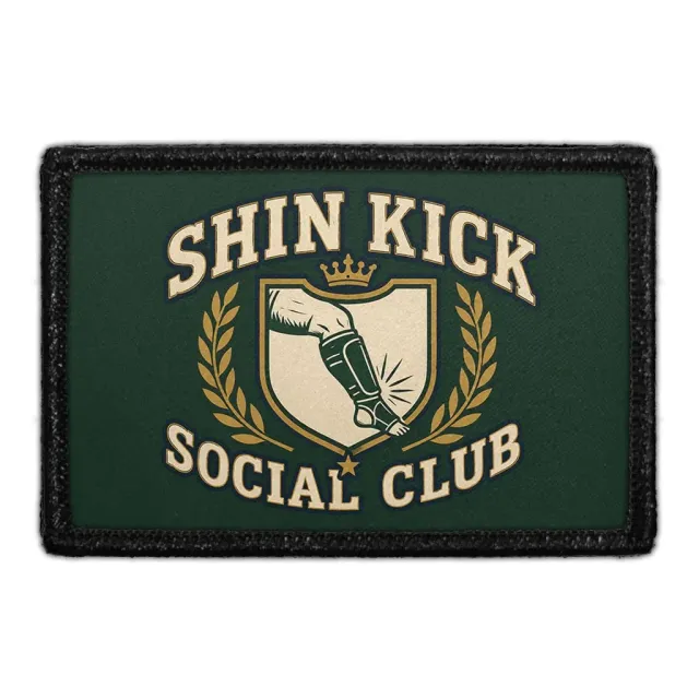 Pull Patch Shin Kick Social Club patch 3x2 kampsport