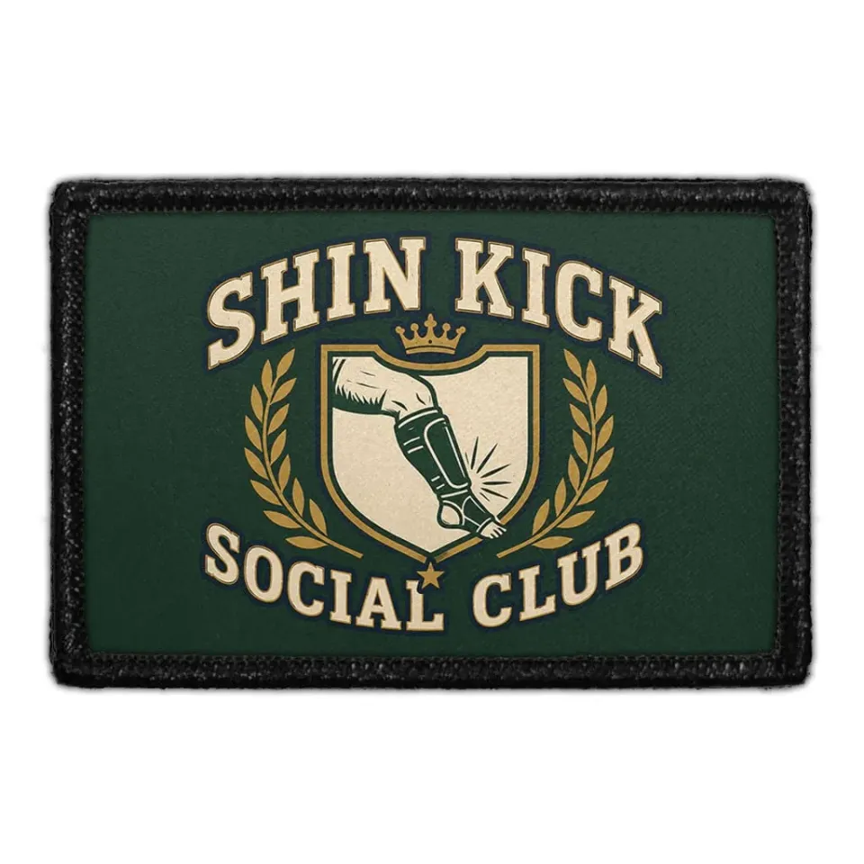 Pull Patch Shin Kick Social Club patch 3x2 kampsport