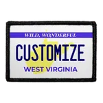 Pull Patch West Virginia nummerplade patch 3x2 custom