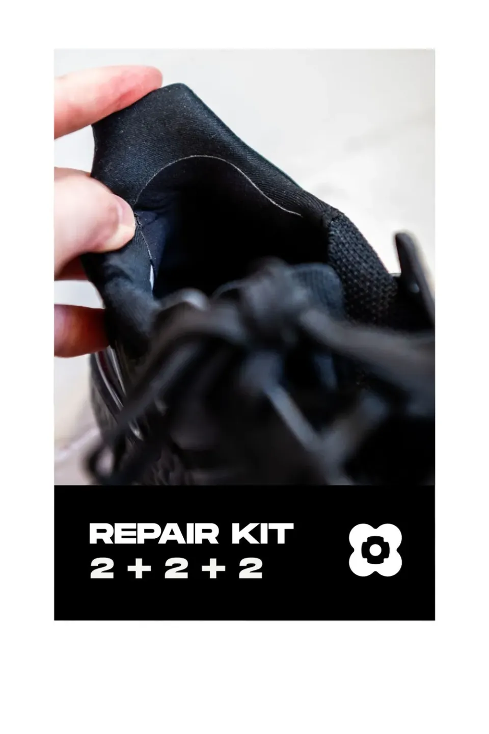 FabPatch Shoe Repair Kit lapper 6 stk sorte