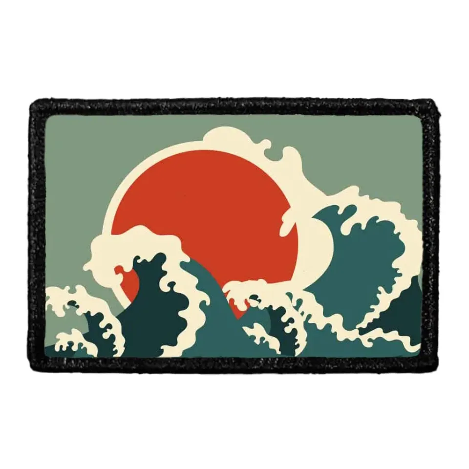 Pull Patch Celestial Moon Wave patch velcro mørk