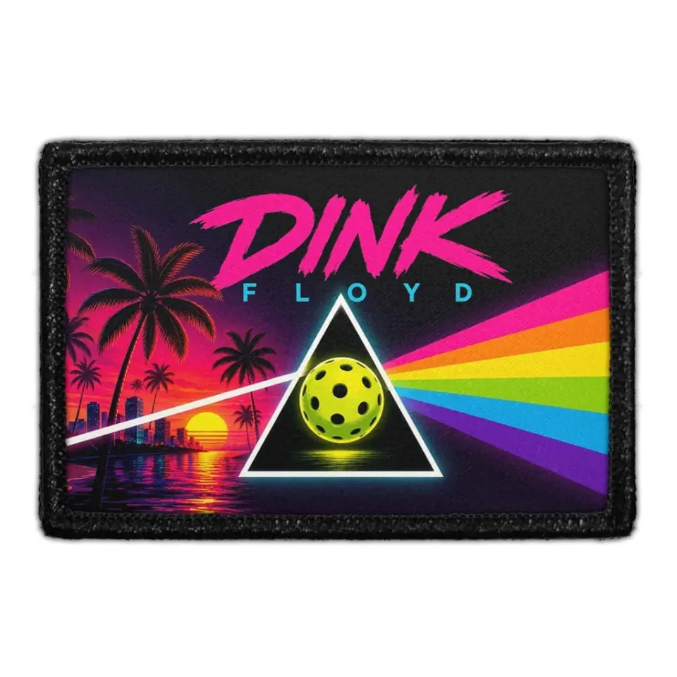Pull Patch Dink Floyd patch med velcro 3x2 pickleball