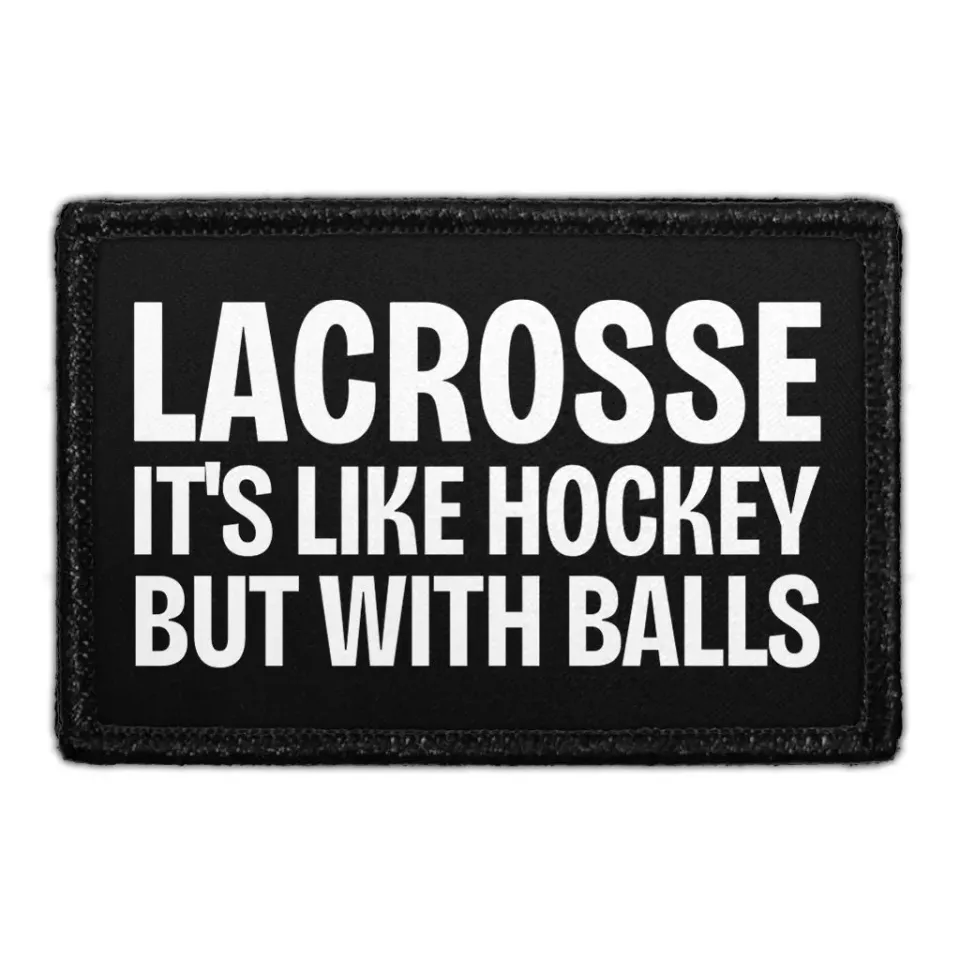Pull Patch Lacrosse Hockey Balls patch velcro