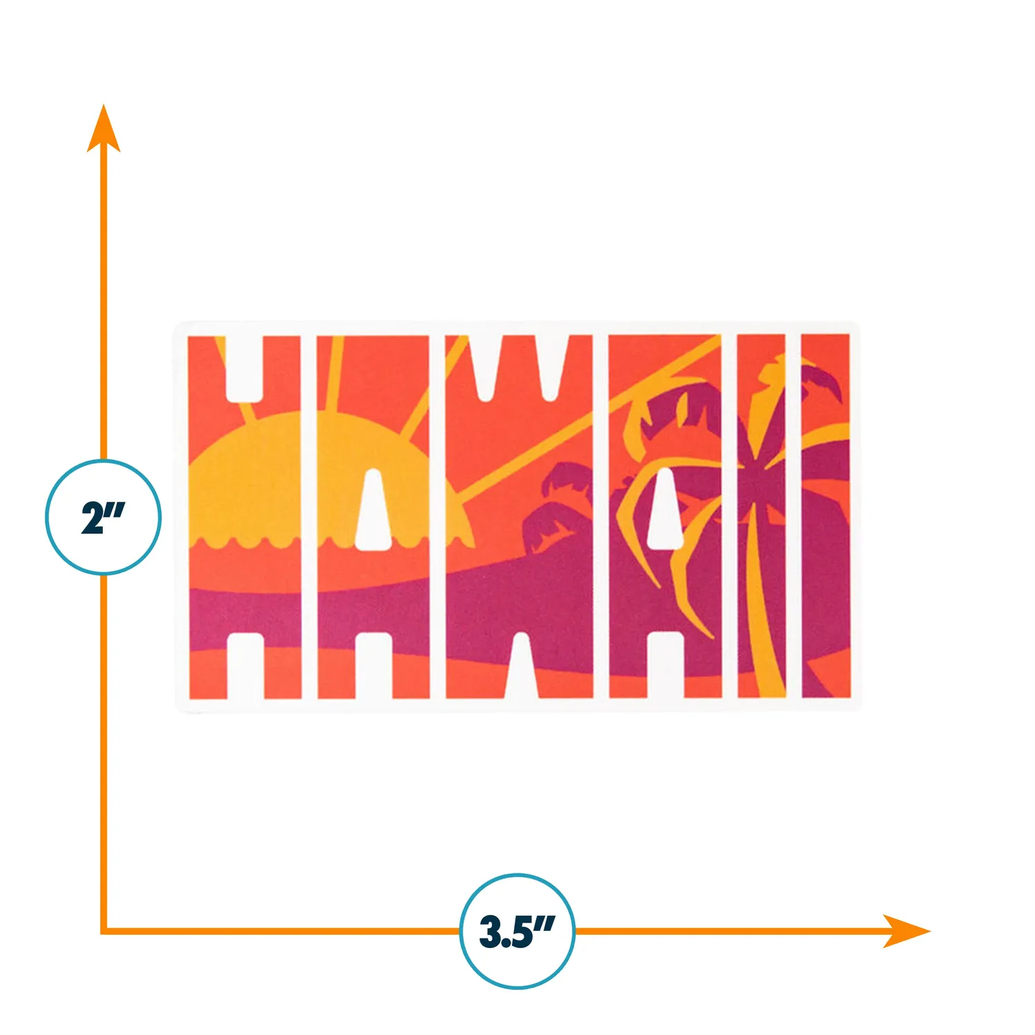 Vagabond Heart Hawaii klistermærke vinyl