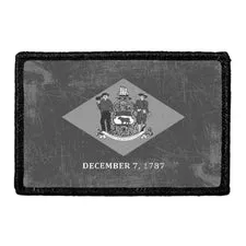 Pull Patch Delaware State Flag patch sort hvid velcro