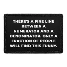 Pull Patch Numerator Denominator patch nørd