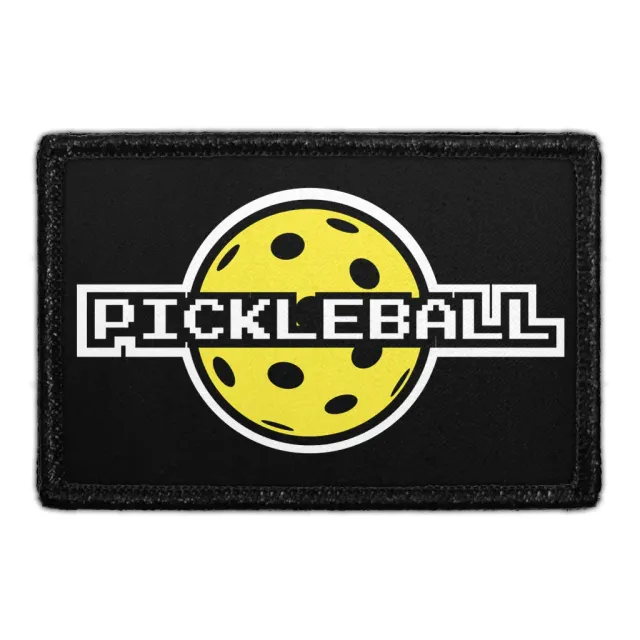 Pull Patch Pickleball 8-Bit patch gul med velcro