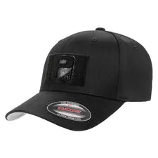 Pull Patch Premium Curved Bill Flexfit kasket sort buet skygge