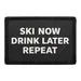 Pull Patch Ski Now Drink Later patch 3x2 skimærke