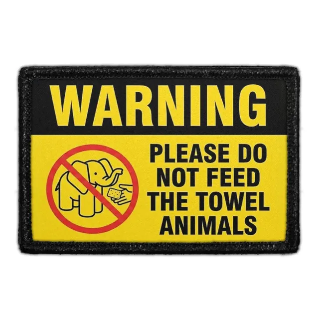 Pull Patch Towel Animals patch 3x2 med velcro