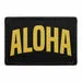Pull Patch Aloha Black Yellow patch velcro 3x2 polyester