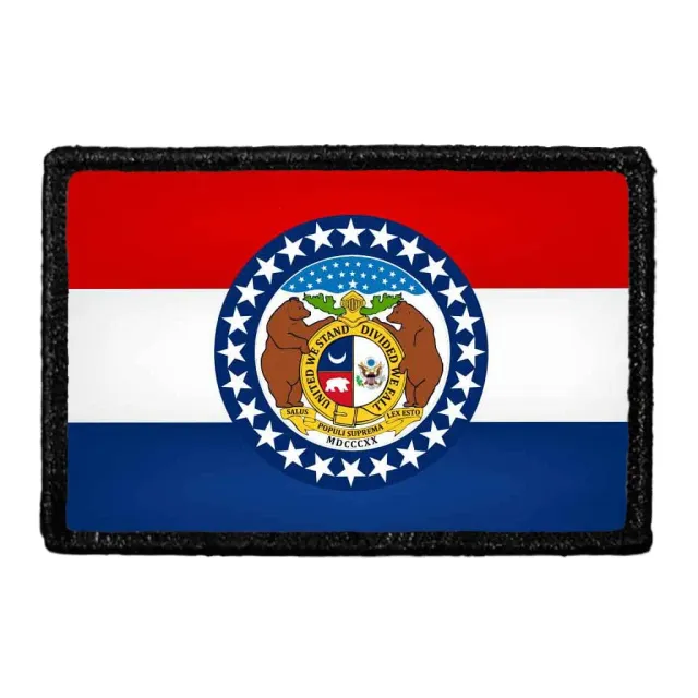 Pull Patch Missouri State Flag patch farve
