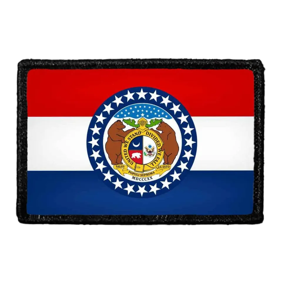 Pull Patch Missouri State Flag patch farve