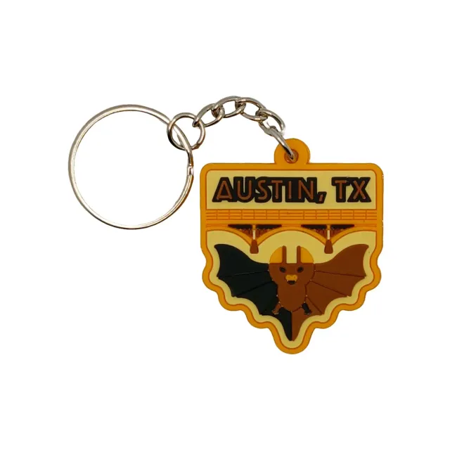 Vagabond Heart Austin nøglering 38x38 mm broderet