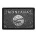 Pull Patch Montana State Flag patch sort hvid slidt