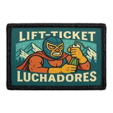 Pull Patch Lift-Ticket Luchadores patch 3x2 velcro