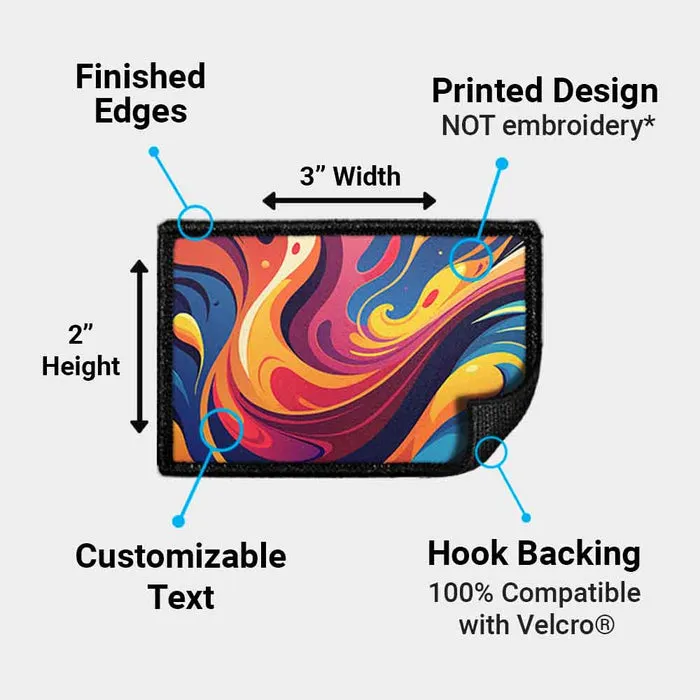 Pull Patch Custom Graphic patch med eget motiv