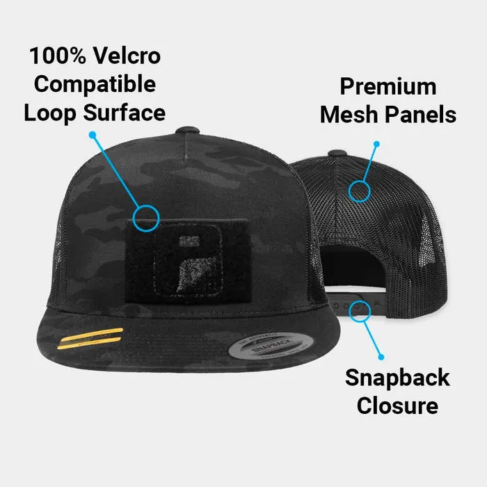 Pull Patch Multicam kasket Black Camo snapback