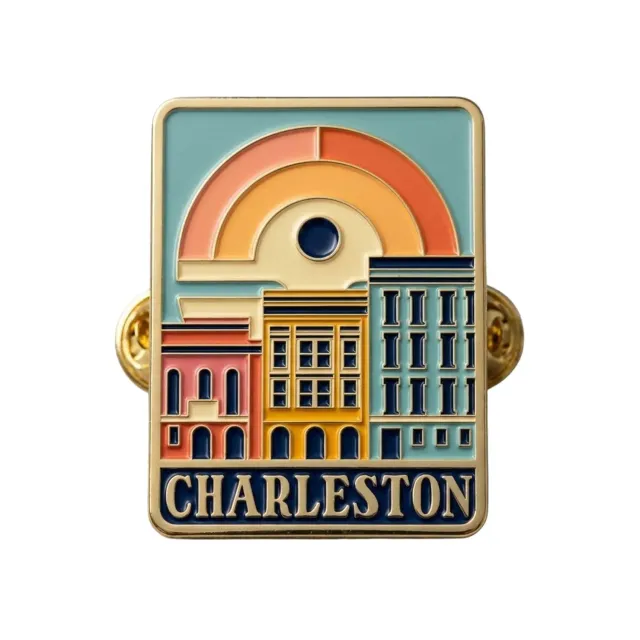 Vagabond Heart Charleston SC emaljepin hard emalje