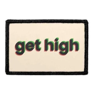 Pull Patch Get High patch sort med velcro