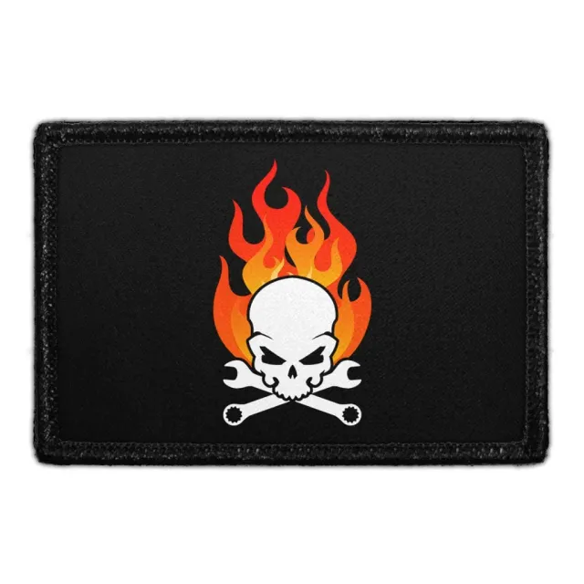 Pull Patch Skull With Tools patch med velcro – værktøj