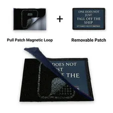Pull Patch Fall Off The Ship patch magnet 7,6x5 cm