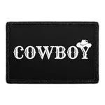 Pull Patch Cowboy Hat patch med velcro 76 mm