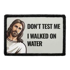 Pull Patch Don’t Test Me Jesus patch med velcro