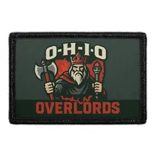 Pull Patch O-H-I-O Overlords patch med velcro 76 mm