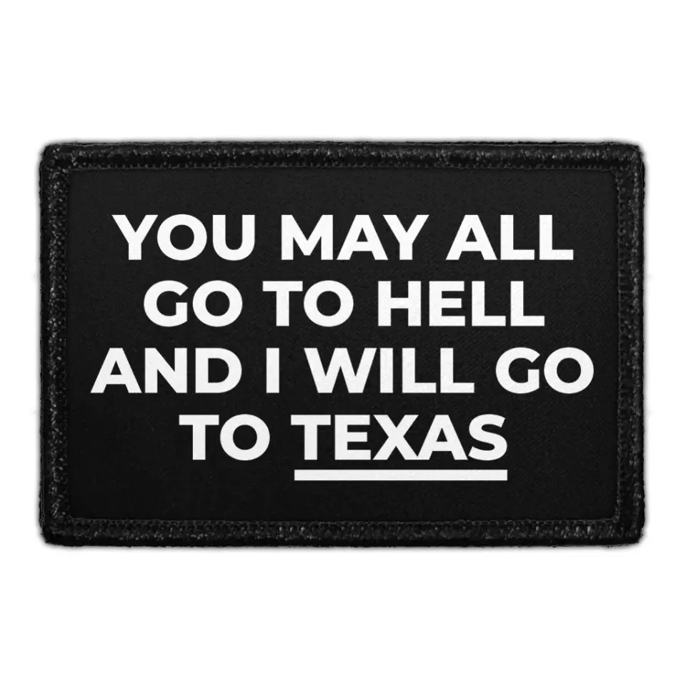 Pull Patch Go To Texas patch velcro tekstmærke