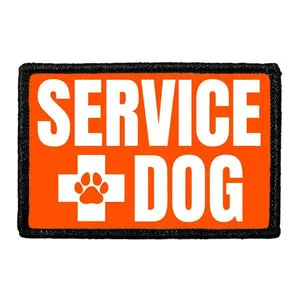 Pull Patch Service Dog Cross patch med velcro kors