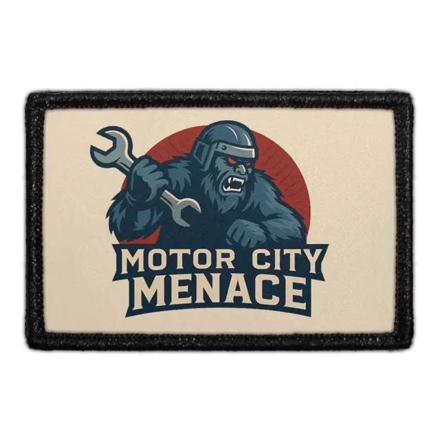Pull Patch Motor City Menace patch med velcro 1 stk