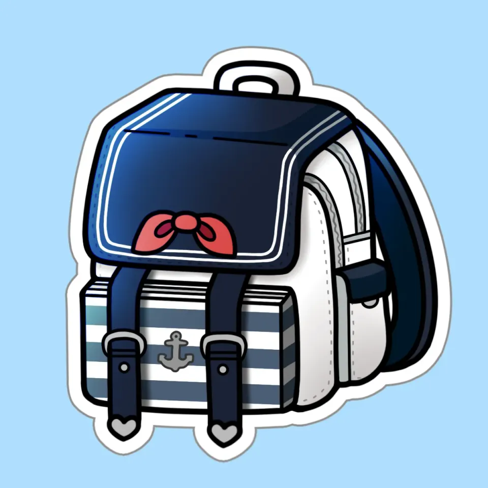 Appleminte Nautical Backpack klistermærke vinyl