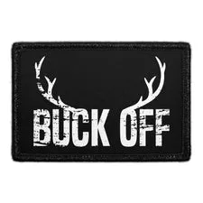 Pull Patch Buck Off patch 76x51mm velcro