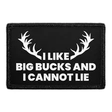 Pull Patch I Like Big Bucks lap velcro jagt